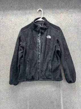The North Face Jacket Womens Medium Black Fleece Full Zip Osito Pockets Outdoor
